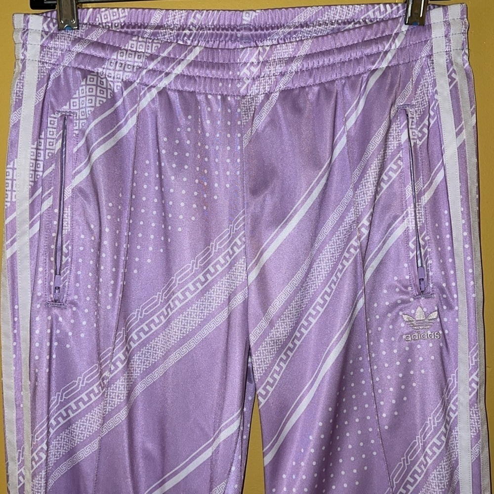 Adidas Bandana Print Lilac Track Pants Superstar - Picture 6 of 12